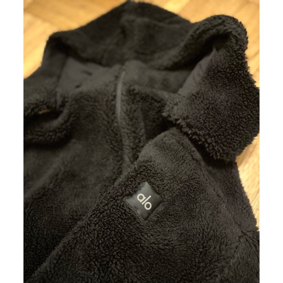 [SOLD] Foxy Sherpa Jacket Fleece Black XS - Picture 2 of 6